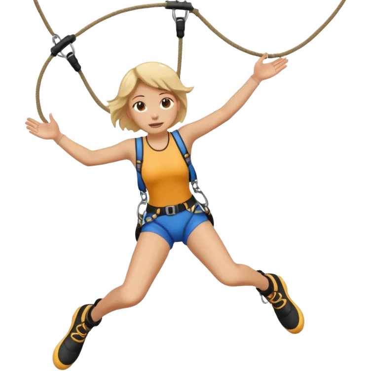 bungee jumping face with earrings emoji