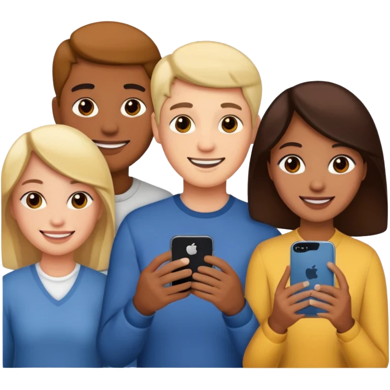 people searching something with iphone emoji