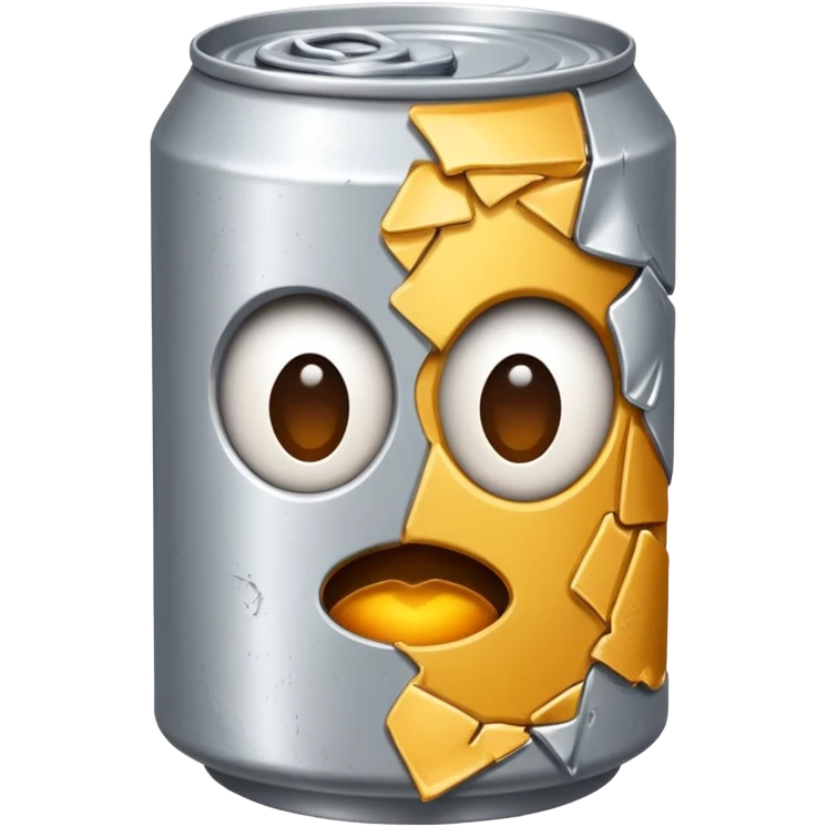 Crashed can emoji
