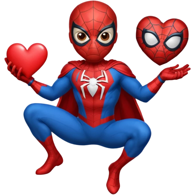 Spiderman heart emoji emoji