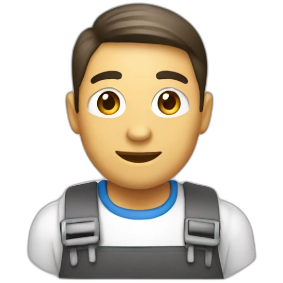 persona vendiendo un servicio emoji