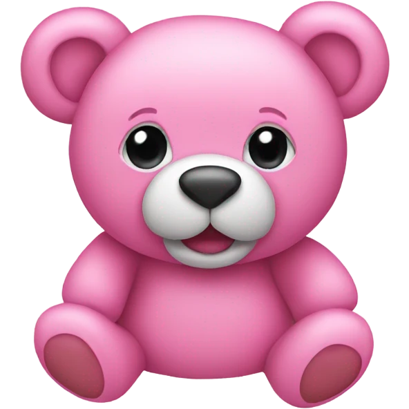 pink teddy bear emoji