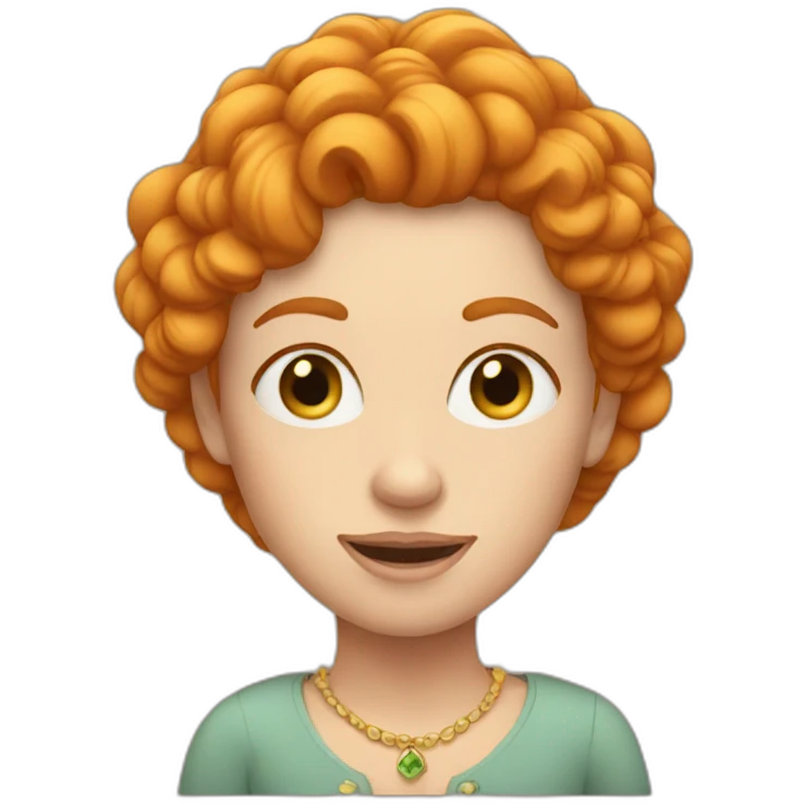 Ginger queen emoji