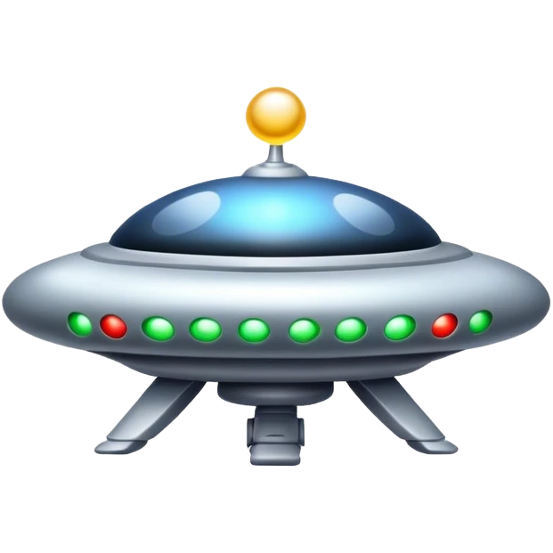 Christmas UFO emoji