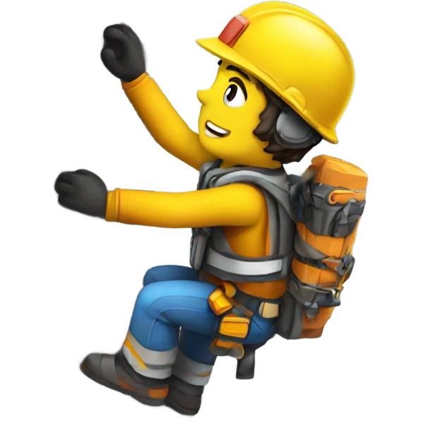 Emmet climbing emoji