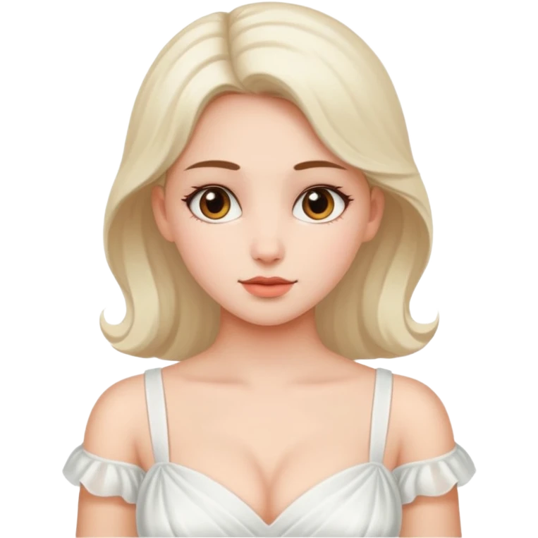 Belle fille avec une grosse poitrine emoji