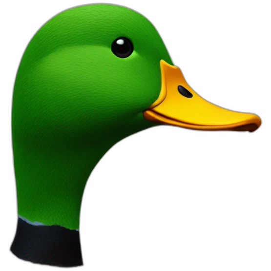 a duck make of blu tak emoji