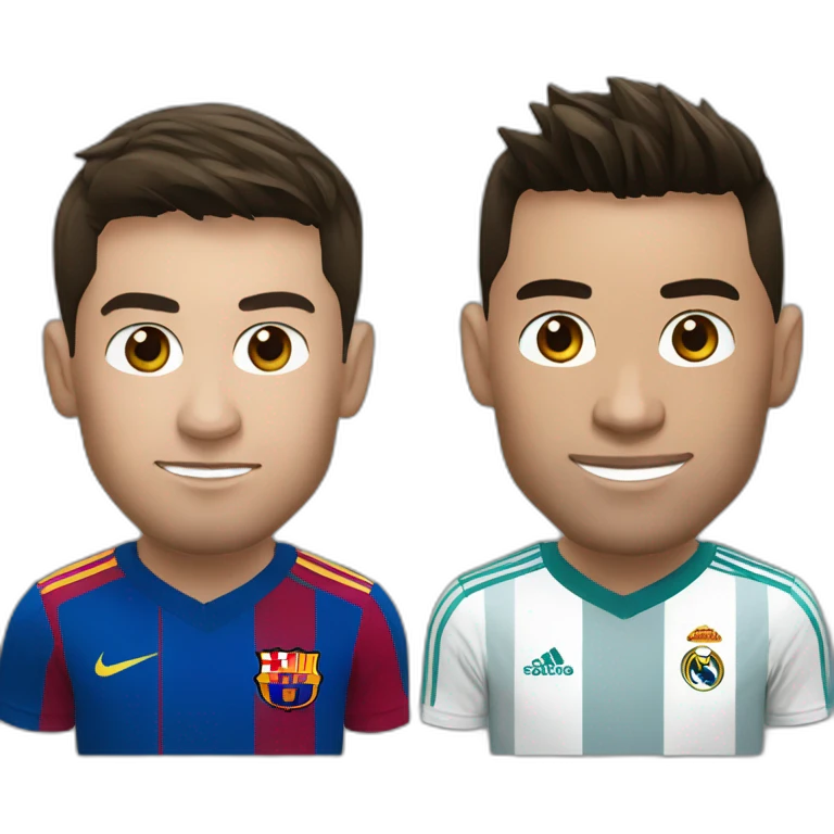 Messi et ronaldo emoji