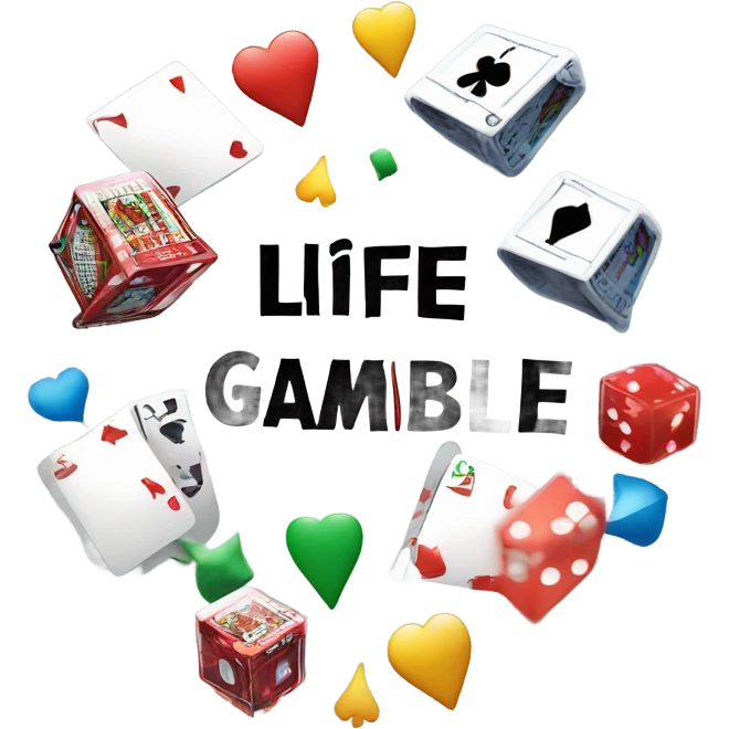 Life’s A Gamble text emoji