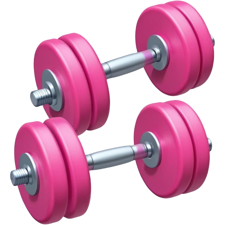 pink dumbbell, single fitness weight emoji