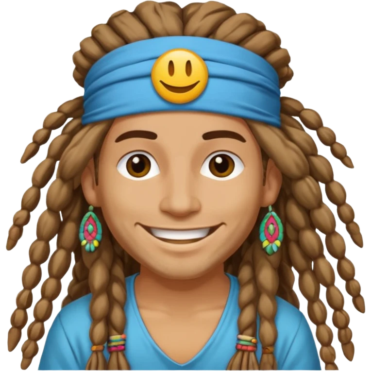 dreadlock hippie emoji