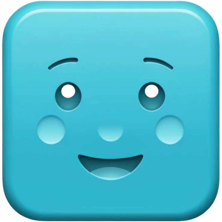 Cyan Square emoji