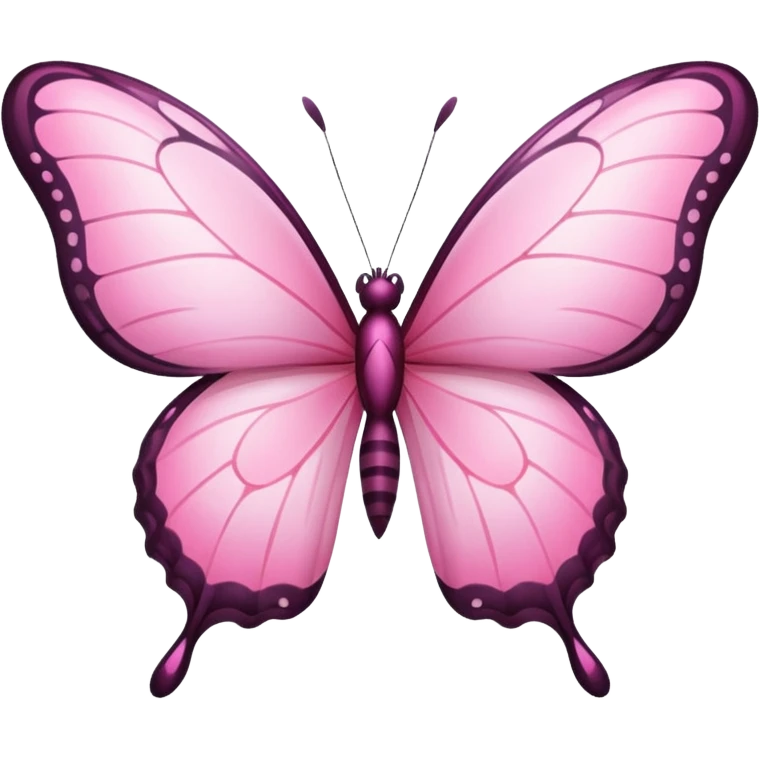pink butterfly emoji