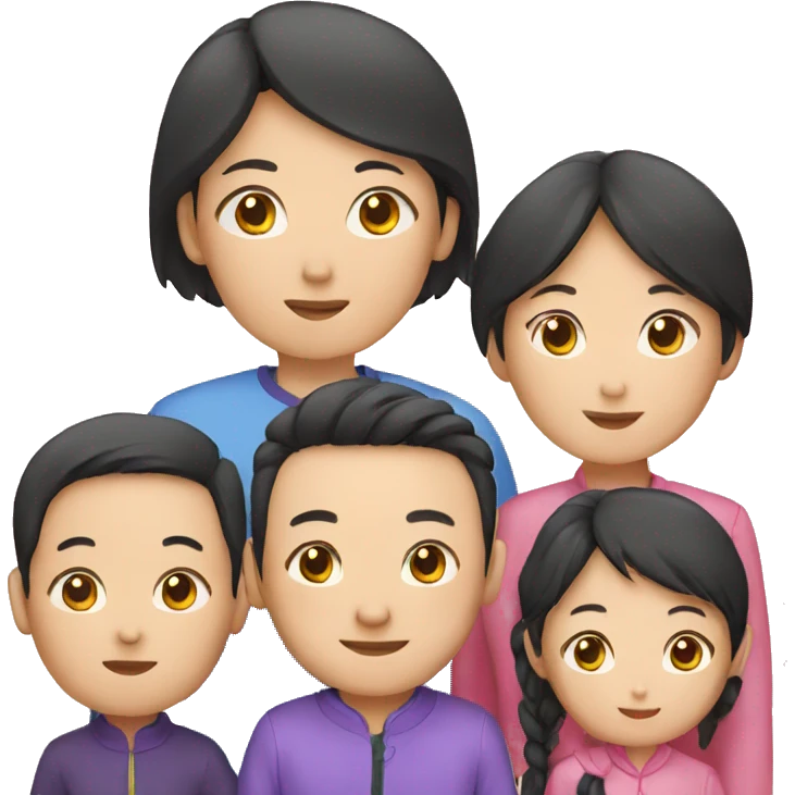 Chinese family emoji