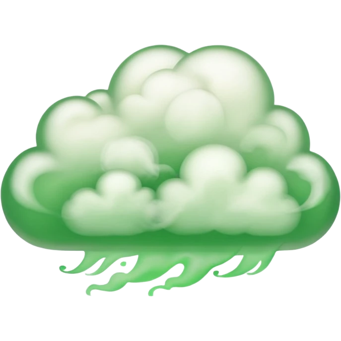 cloud of green smoke emoji