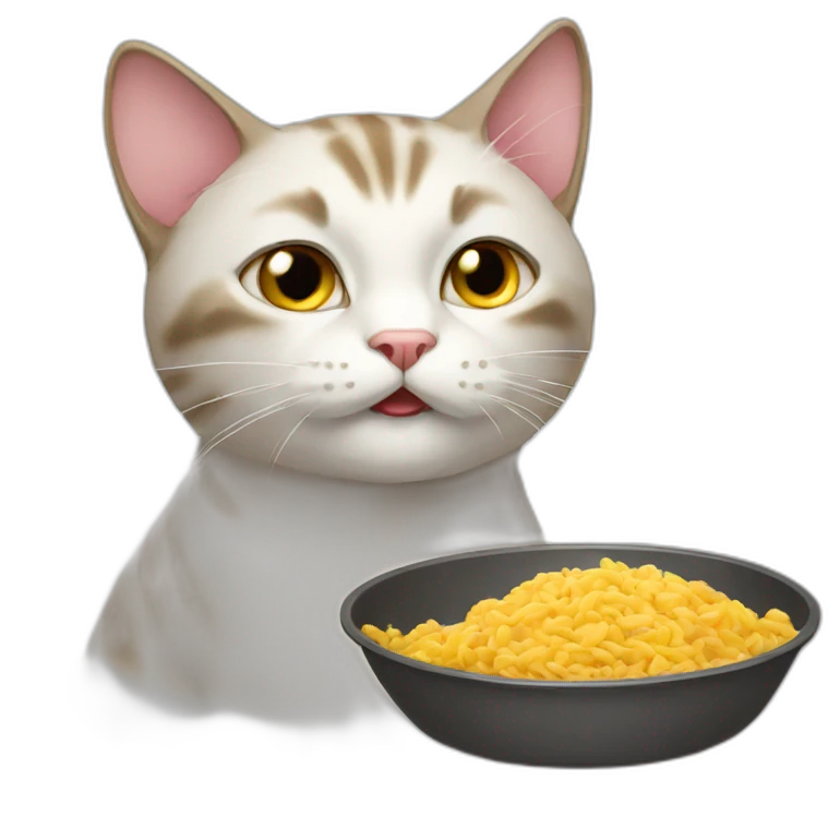 cat hungry emoji