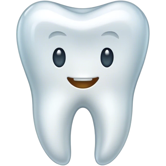 An upper incisor tooth emoji