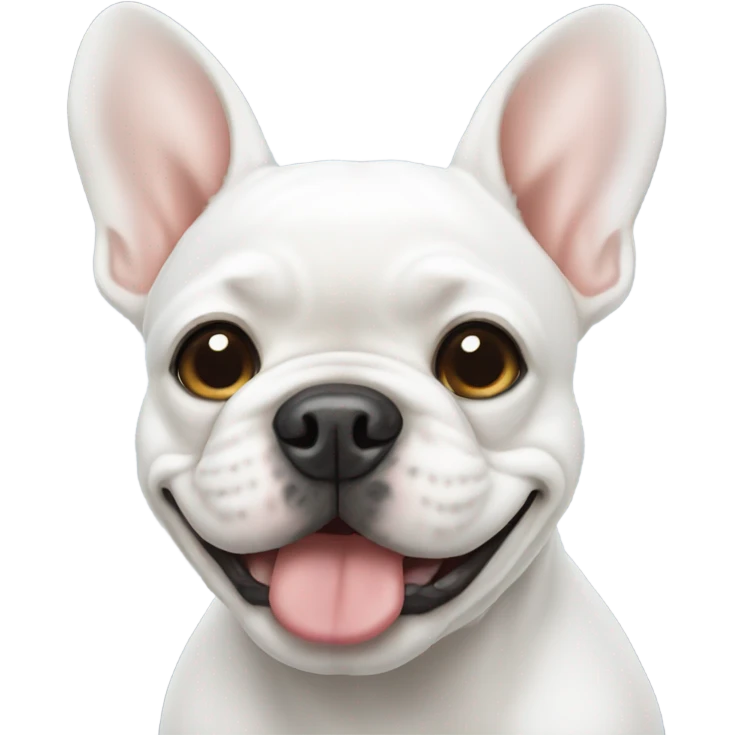 White Frenchie emoji