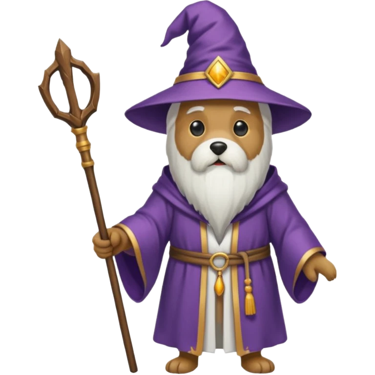 Dog wizard emoji