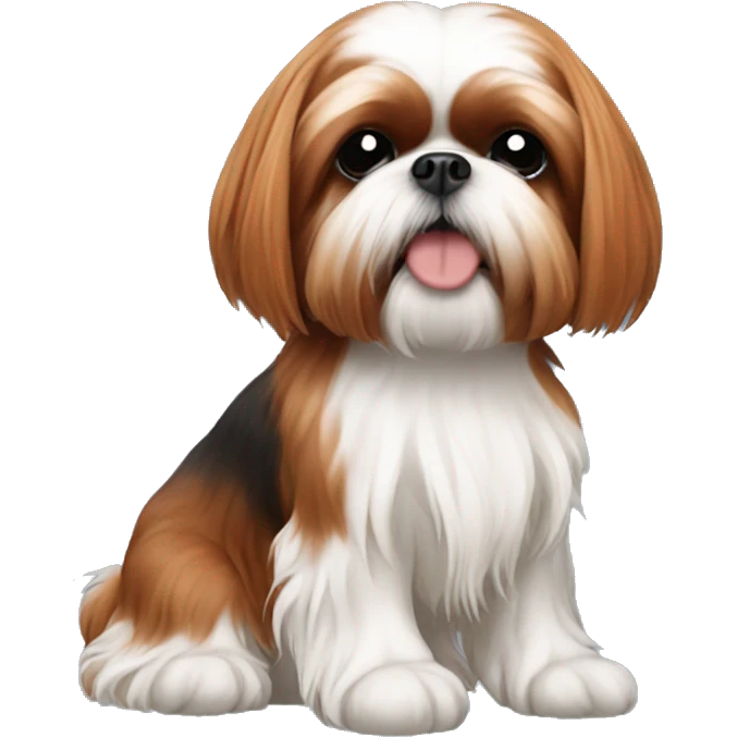Red hair shih tzu  emoji