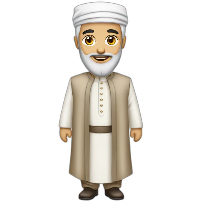 A Muslim cleric in a formal dress emoji
