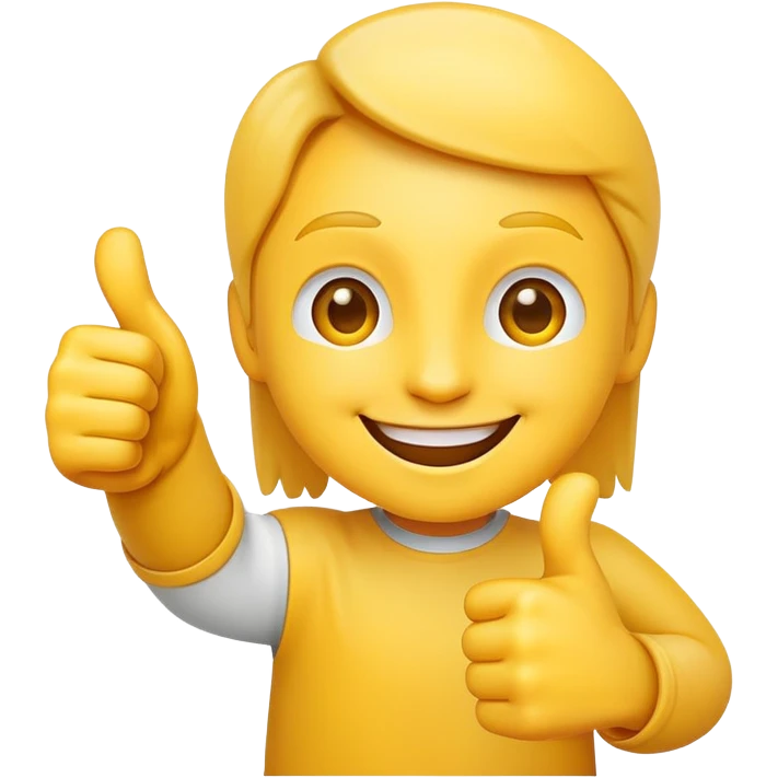 Smiling face with thumbs up emoji