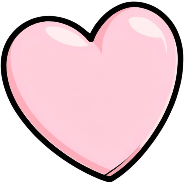 gorgeous heart with shimmer effect emoji