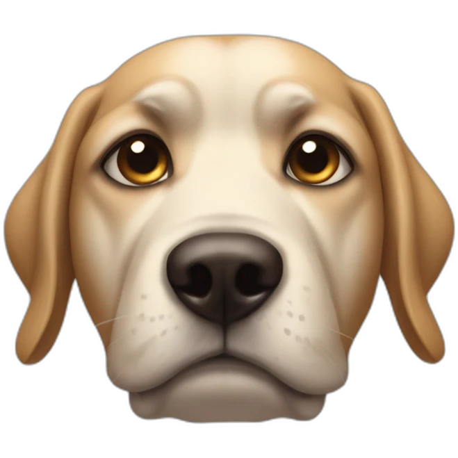 Chien triste emoji