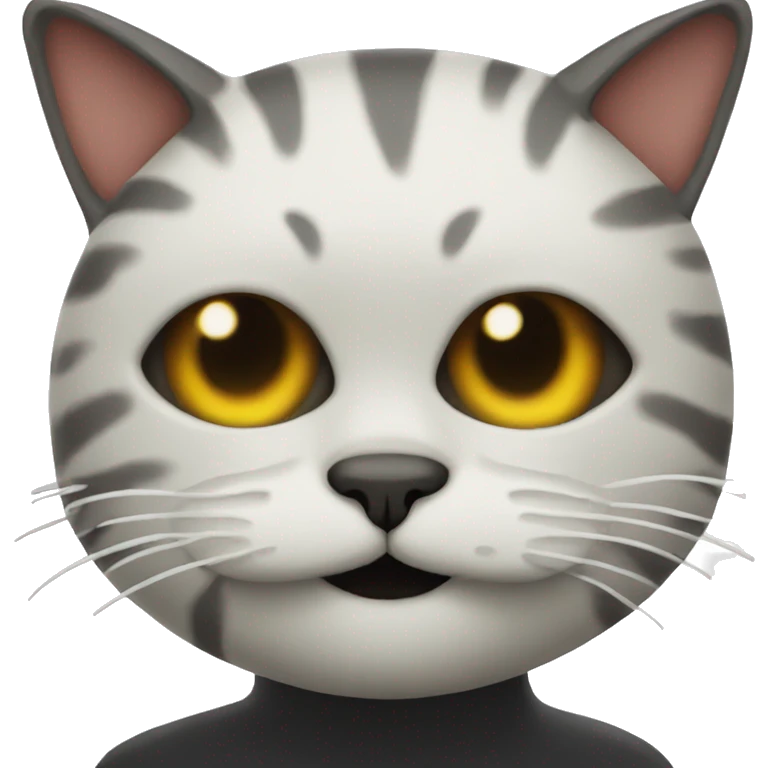 Cat with gask mask on face emoji