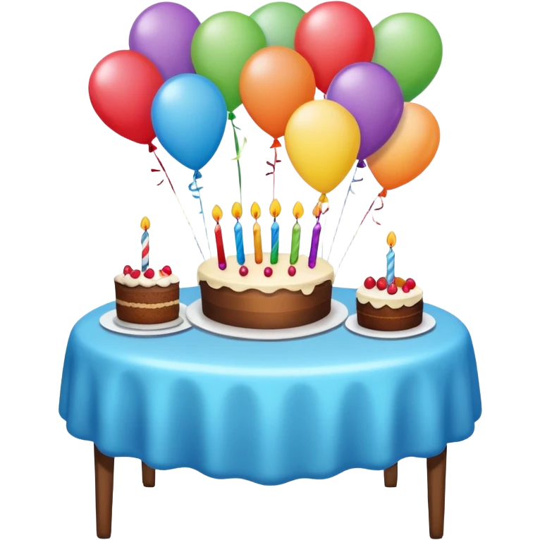 birthday table emoji
