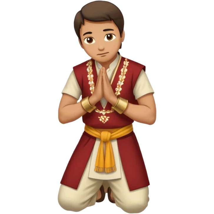 Man bowing taken from behind emoji