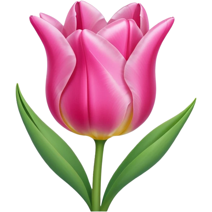 Pink tulip emoji