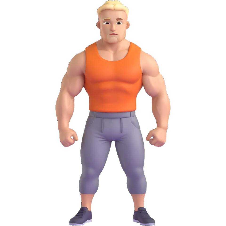 Hun from Teenage Mutant Ninja Turtles, muscular gang leader emoji