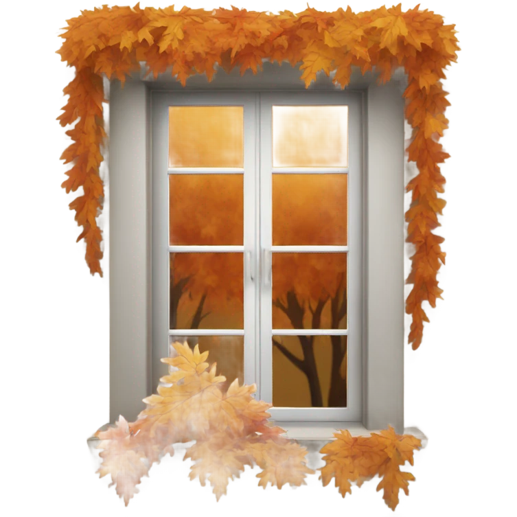 autumn window emoji