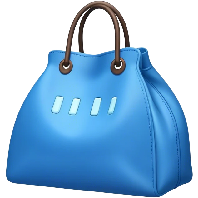 A Big blue bag emoji