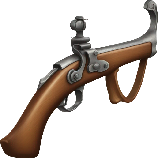 old long rifle front view isolated emoji