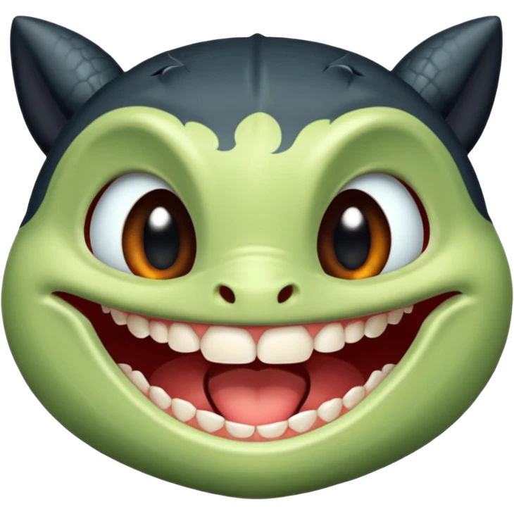😬➡😬🦷✖️ = 😬🕳️ emoji