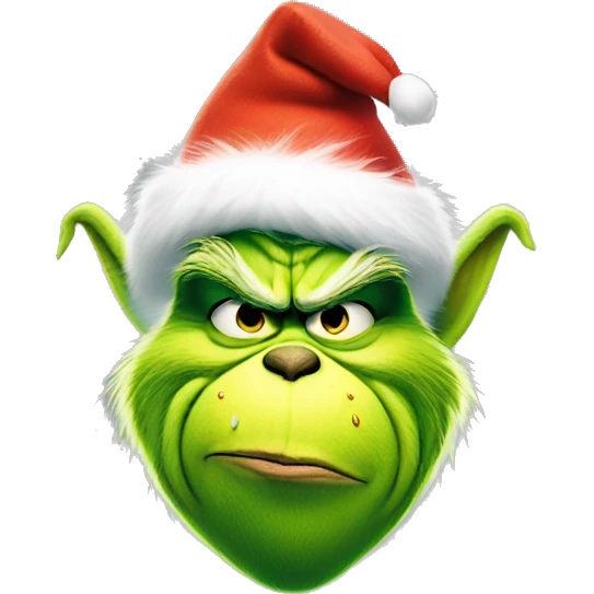 The grinch  emoji
