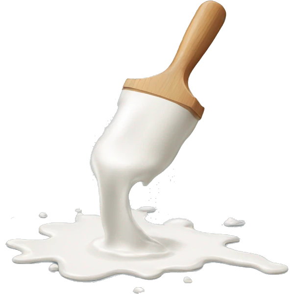 White glue spilled emoji