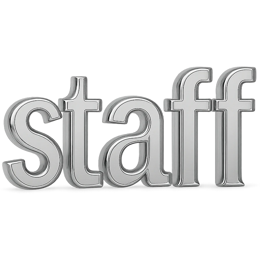simple text saying "staff" emoji