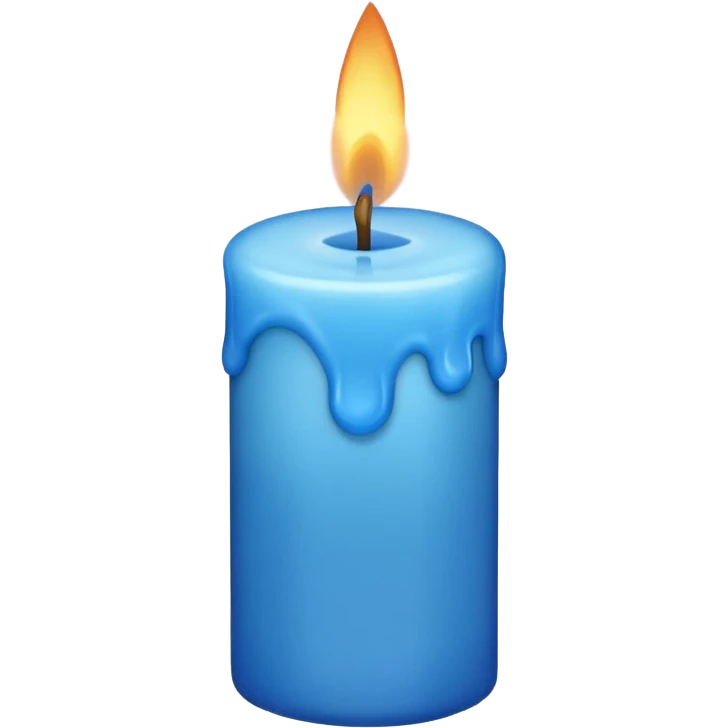 Blue candle emoji