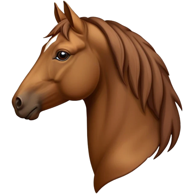 A horse head profile emoji