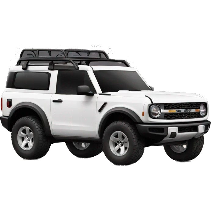white bronco suv emoji