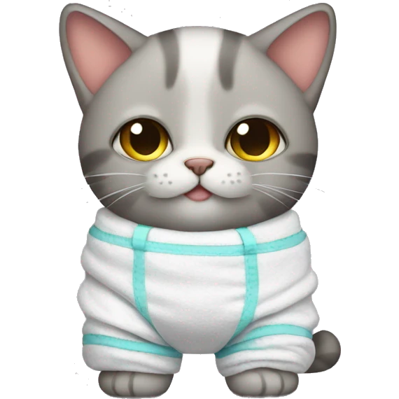 cat in diapers emoji