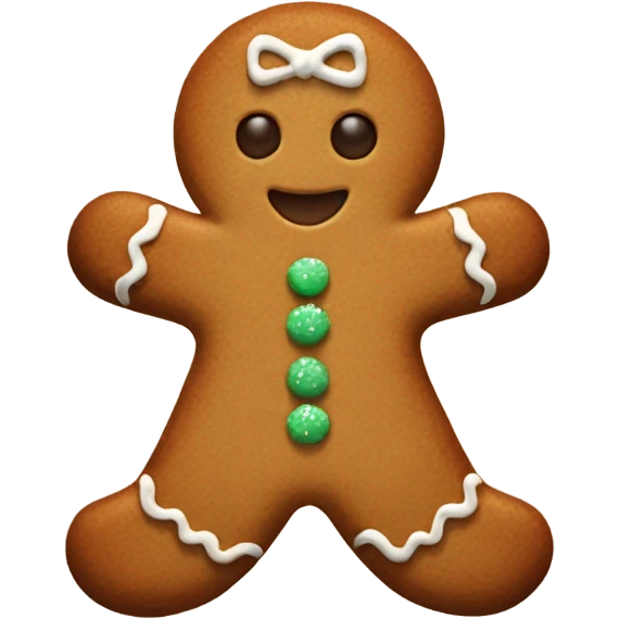 Gingerbread cookie emoji