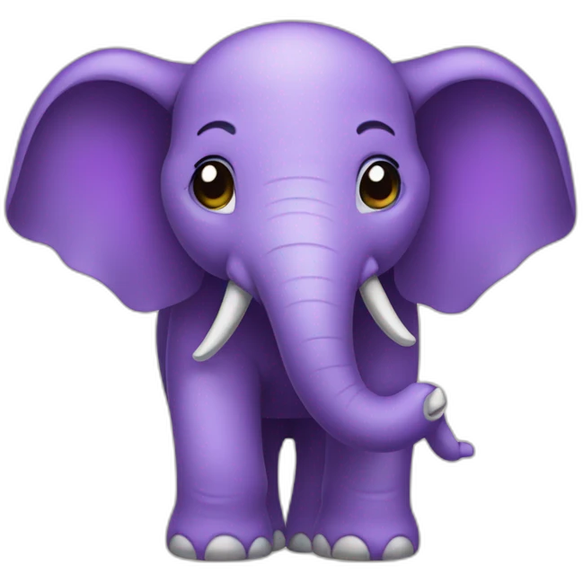 Elefante morado emoji