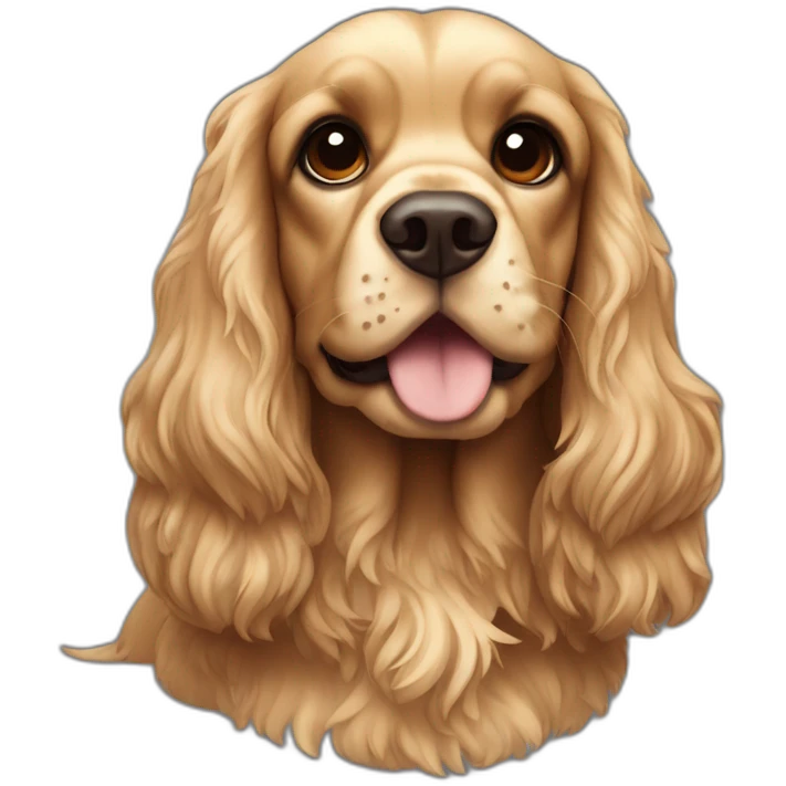 cocker spaniel that is a ninja emoji