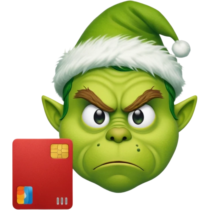 Credit Card Grinch emoji