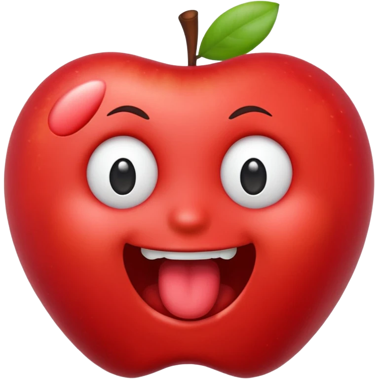 Emoji Apple ou iPhone coquin avec le doigt dans le coin de la bouche emoji