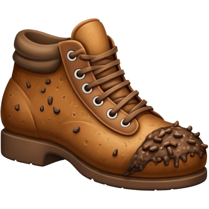 A shoe with poop on it emoji